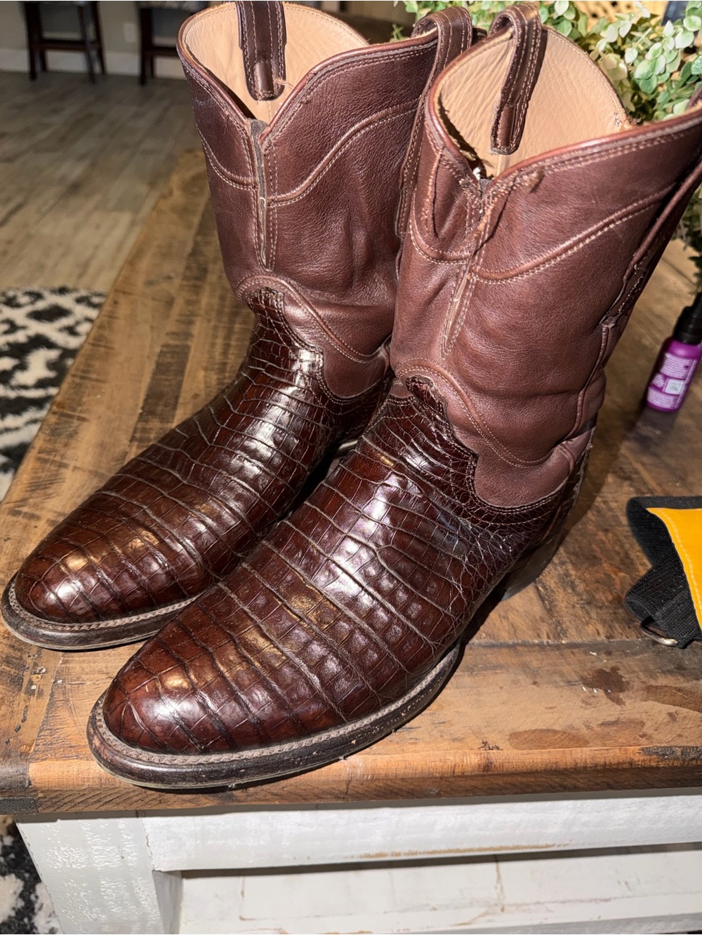 Tecovas Caiman. ALTERED. Priced to sell.